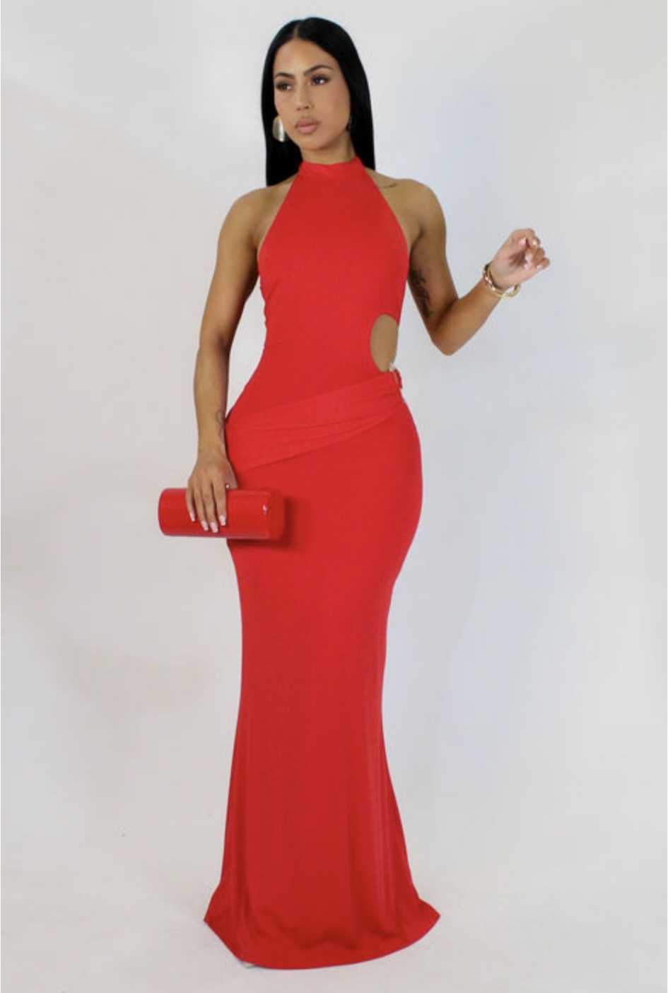 Secrets Maxi Dress Red