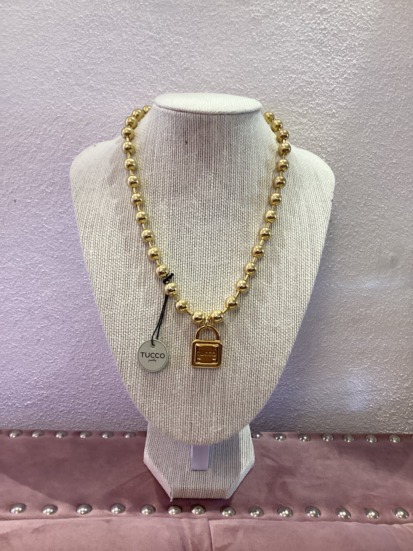 Collar Candado Tucco Oro