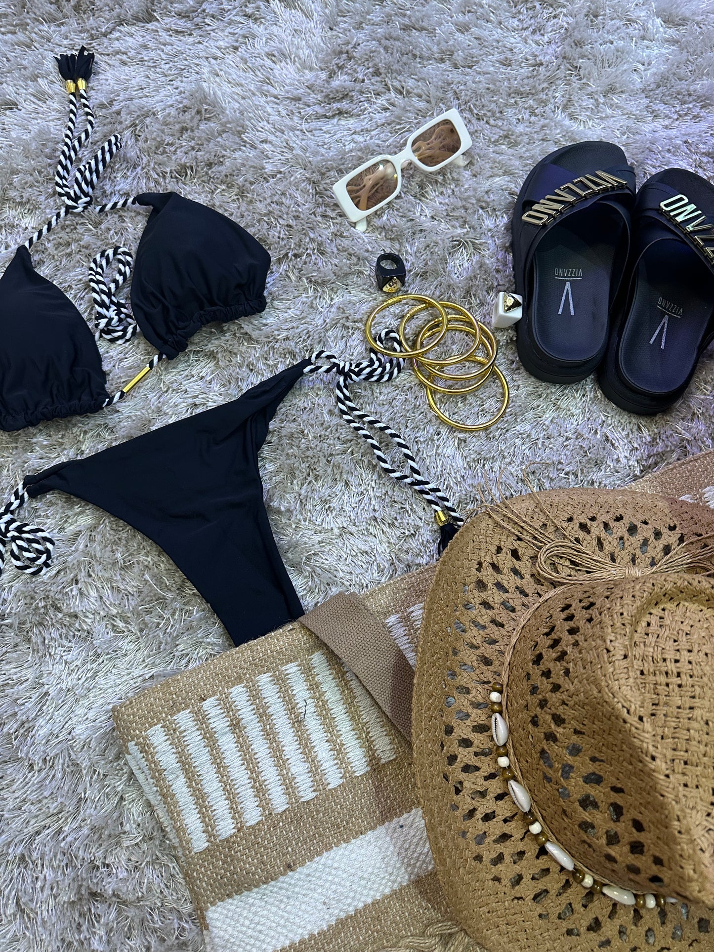 Black and White Bikini