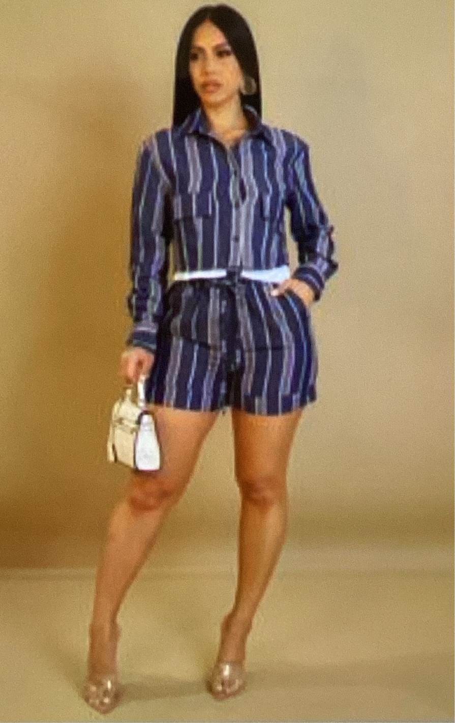 Line Stripes Short set