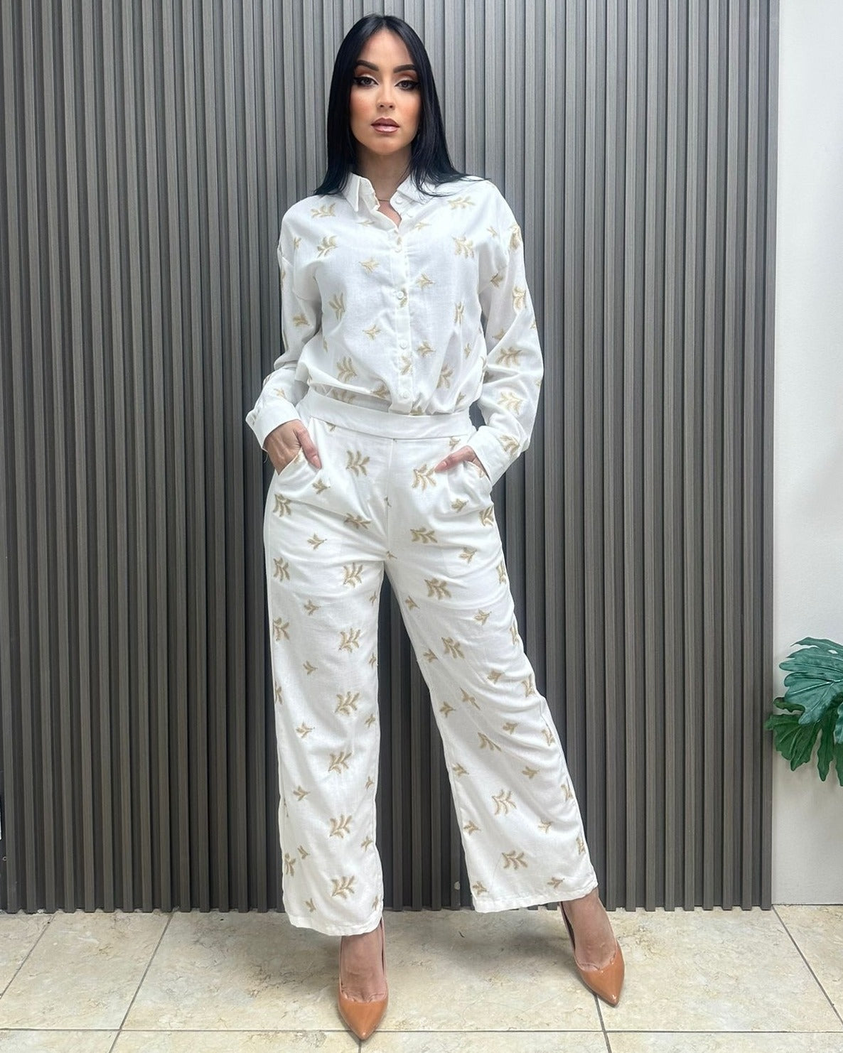 Blanco palmera set