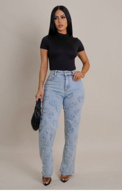 Heart Patch Jean