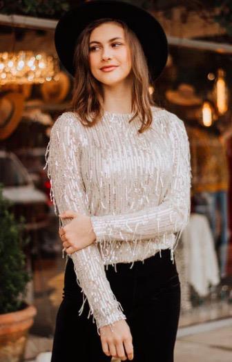 Silver Glitters Top