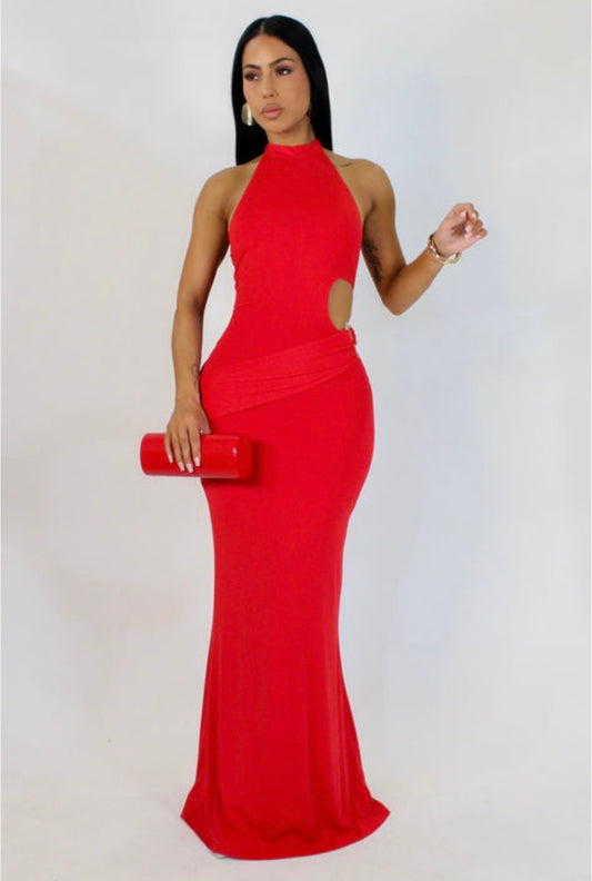 Secrets Maxi Dress Red