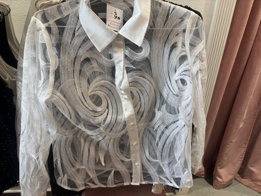 Transparent white top