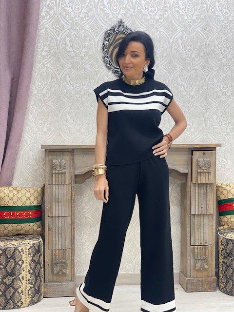 Set With top and Palazo long pants