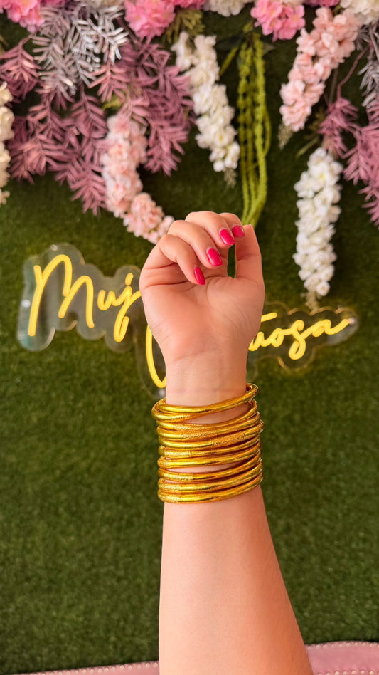 Pulseras Bless Doradas