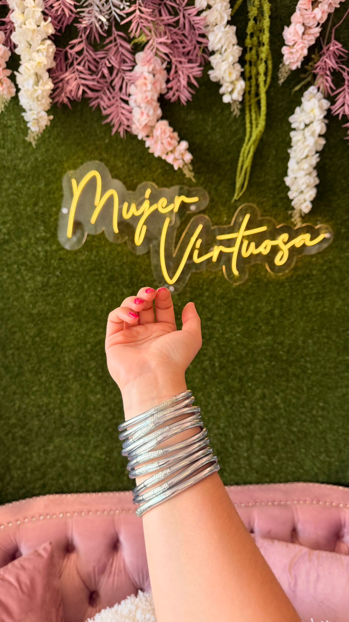 Pulseras Bless Plateadas