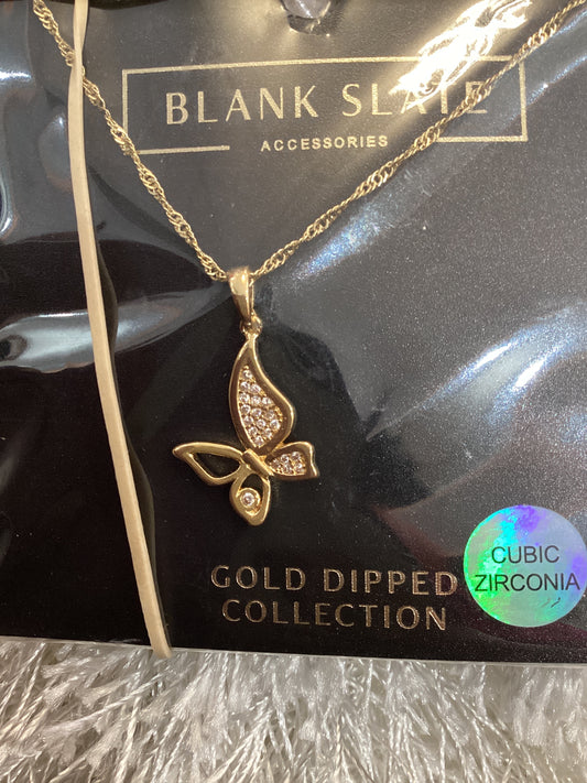 Butterfly gold nacklace