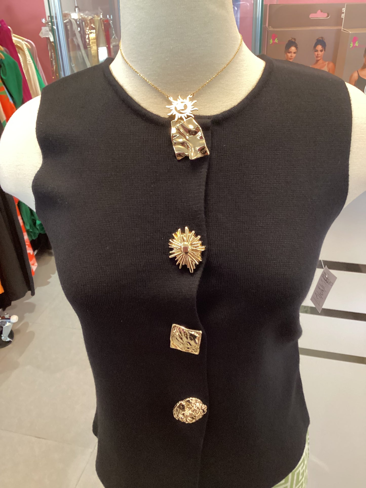 Top With Gold Details