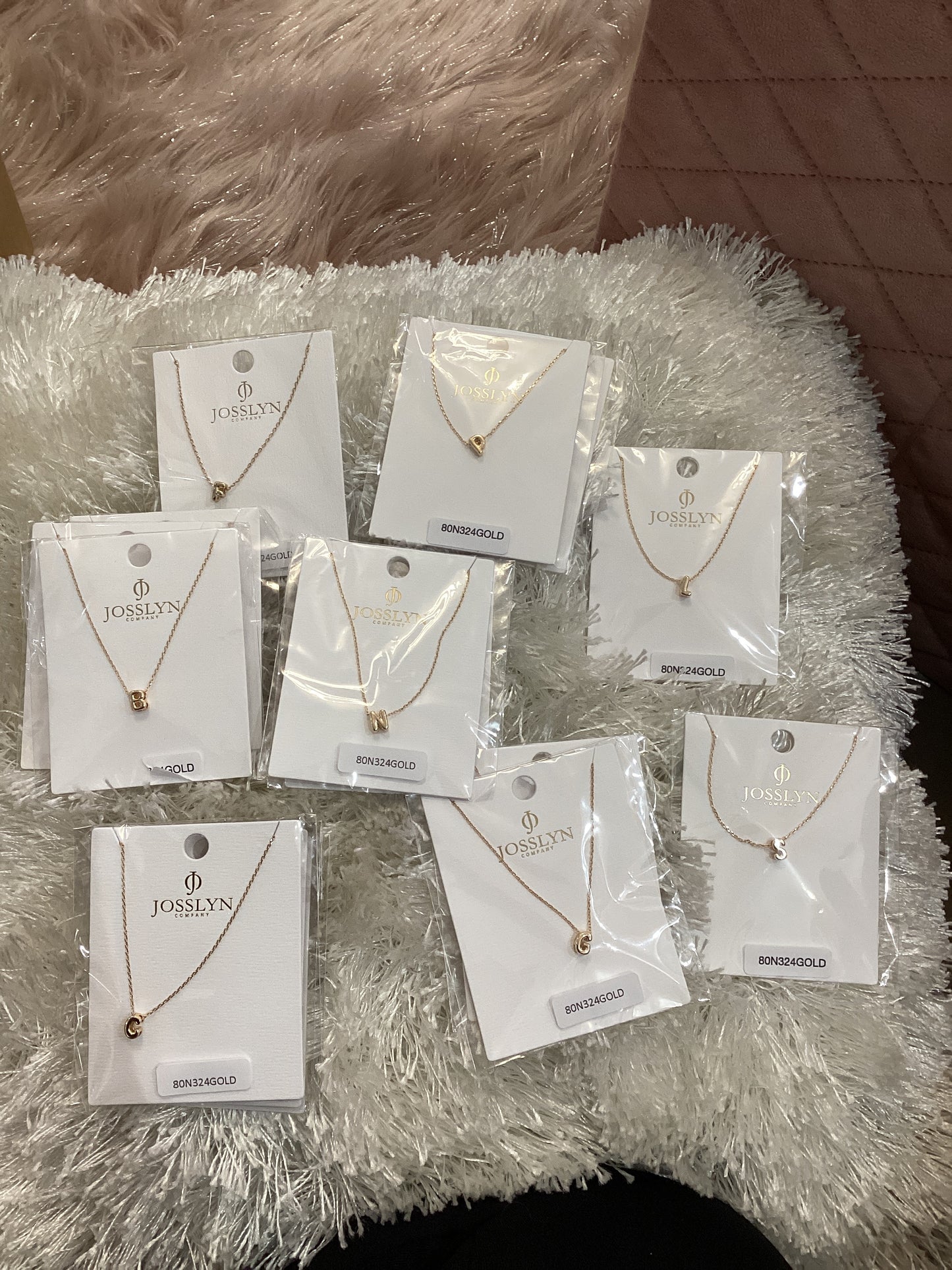 Small letter necklace