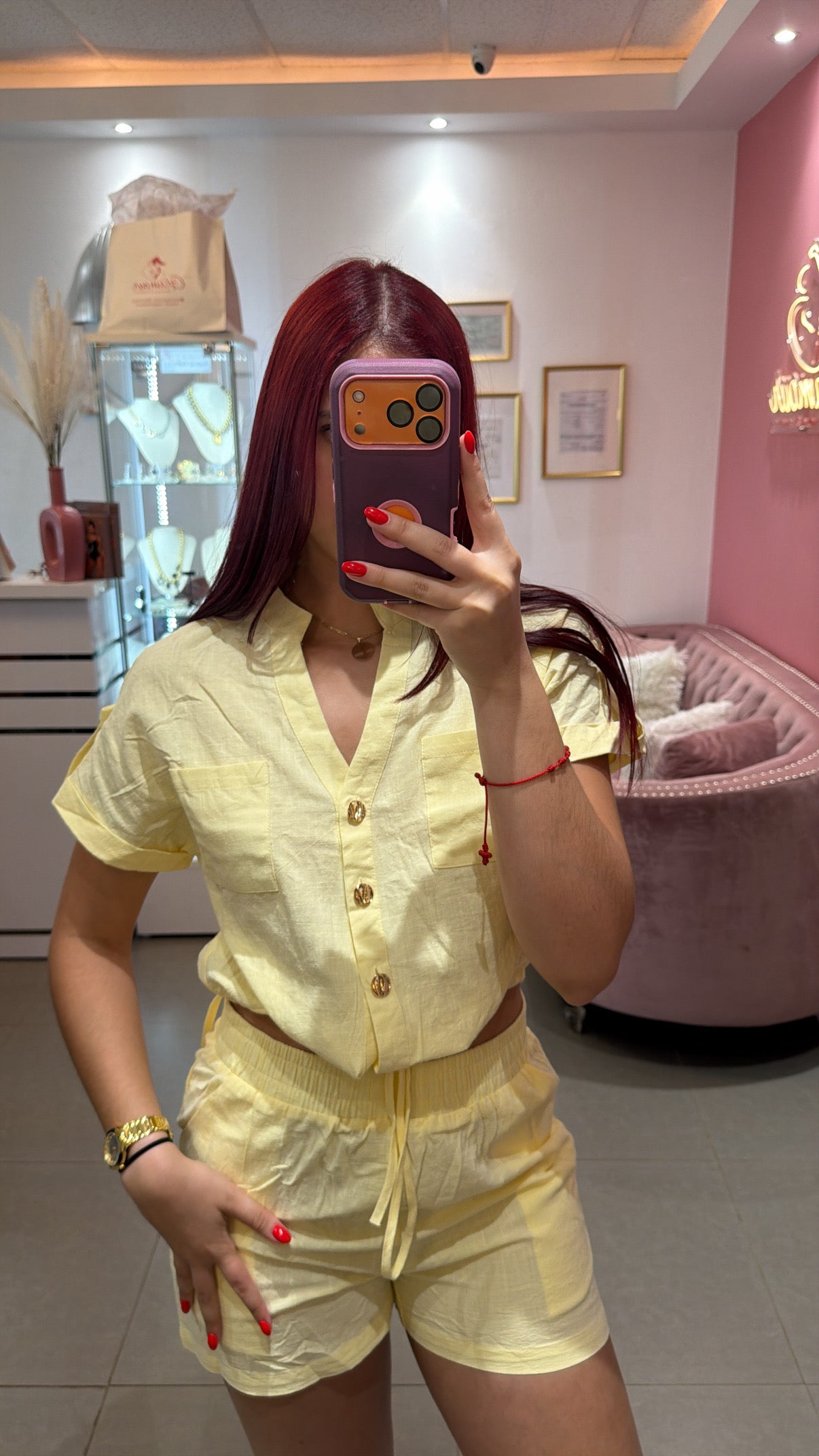 Short Set Yellow