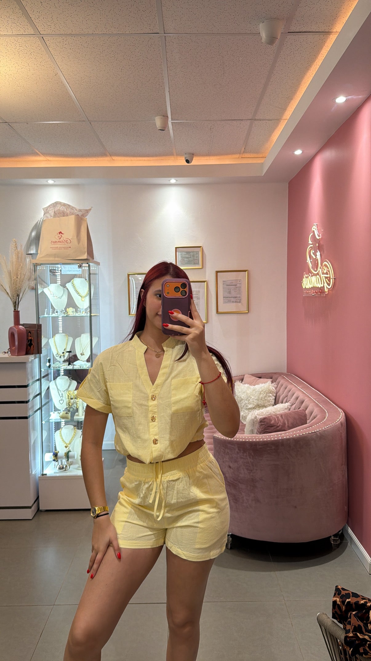 Short Set Yellow