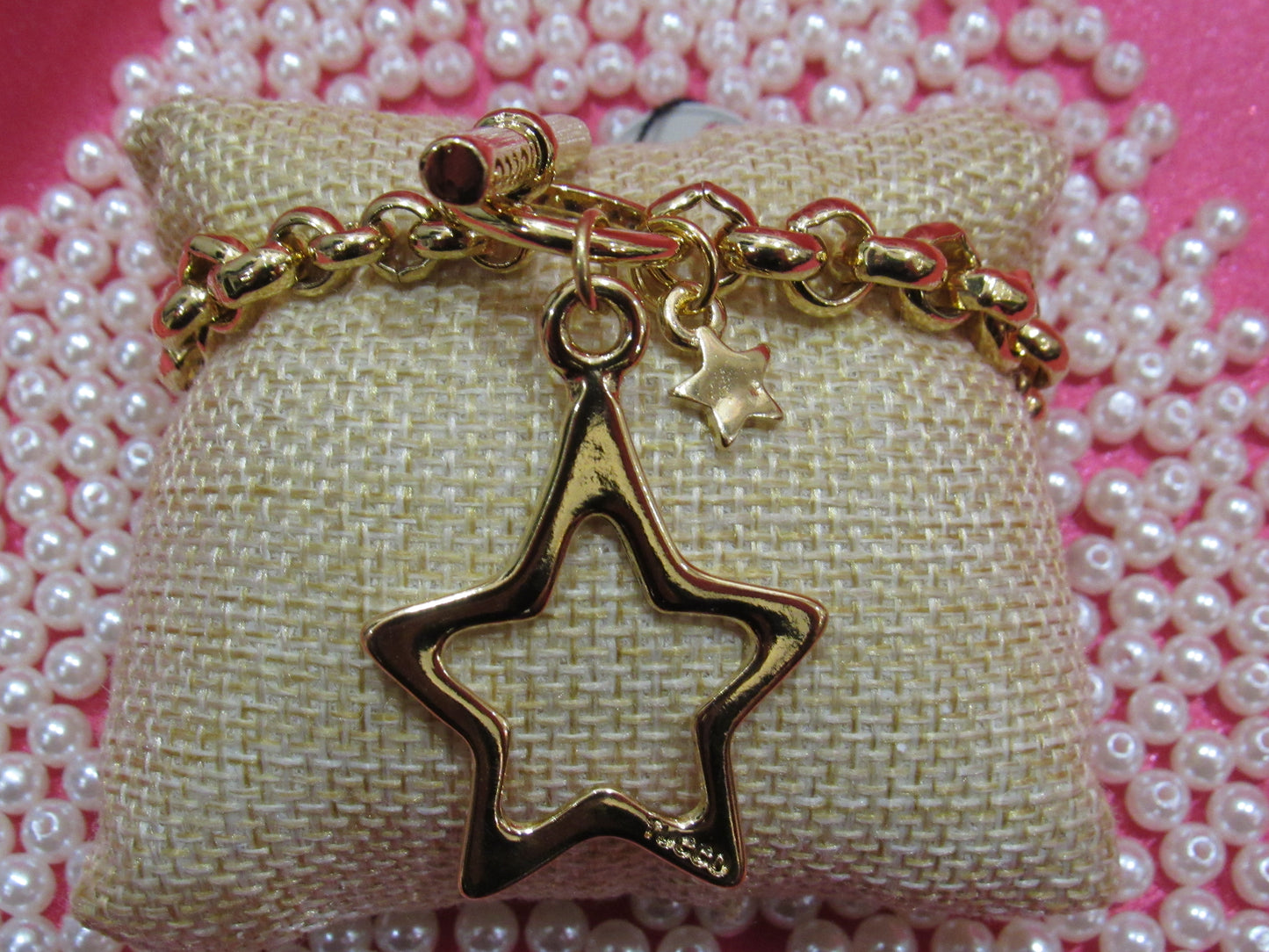 Pulsera Chunky Estrella Oro