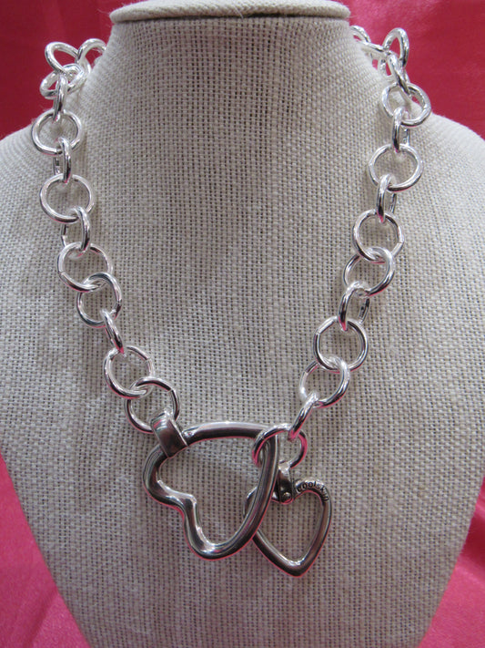 TUCCO Collar Anillos Grande Plata