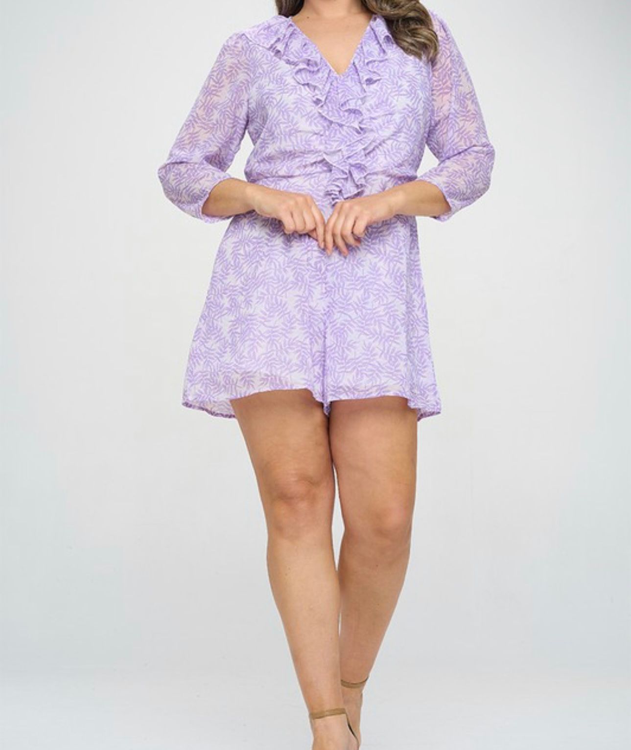 Lavender Printed Romper Suit