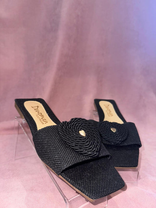 Black Heart Sandal